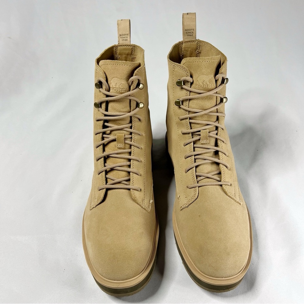 Sorel Men’s Hi-Line Genuine Suede Leather Tan Lace Up Boots Size 12 - Picture 6 of 10